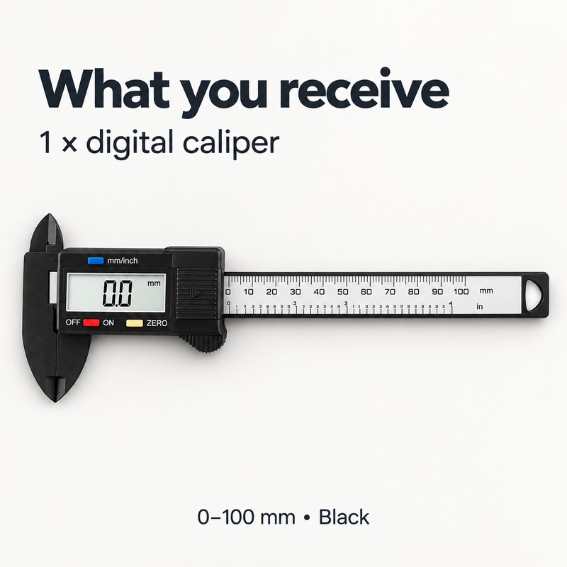 Digital Caliper with LCD Display, 100mm and 150mm Electronic Measuring