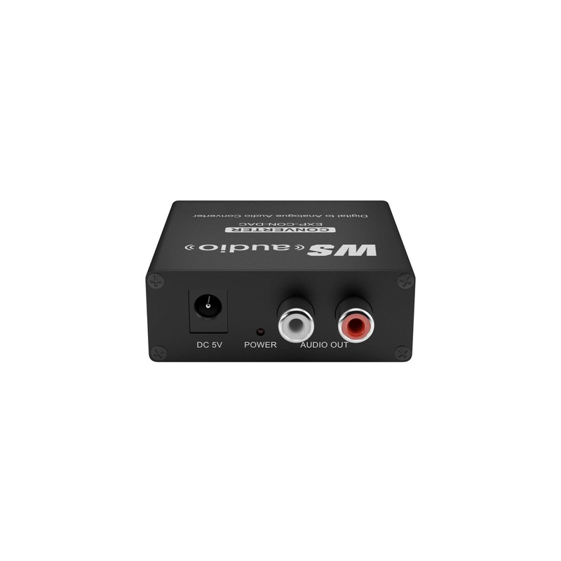 WyreStorm EXP-CON-DAC Black Audio Converter - Audio Converter (5V, 5W,