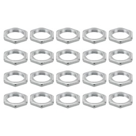 PATIKIL M13 x 1.0 Steel Hex Nuts, Pack of 20, Metric Thread, Galvanised Fittings, Nuts, Screw Bolts, Mounting Parts for Lamps, Machines, Repair, 3 mm Height