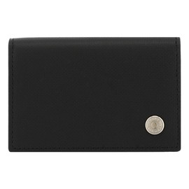 Takeokikuchi Amigo Men's Business Card Holder, Cowhide Leather, Genuine Leather, 01: Black/Black