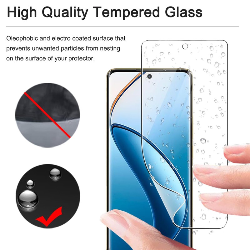 carinacoco 3 Pack Elastic Skin Screen Protector for Realme 12