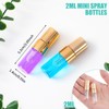 Zhehao 200 Pcs Mini Spray Bottles Clear Glass Perfume Bottles