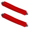 iKuKurun 2 Pack Rubber Roller Brushes Replacement for Roborock QV