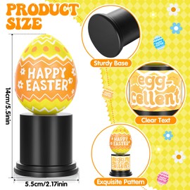 Easter Egg Hunt Trophy for Spring Easter Decorations Easter Egg Decor with 20 DIY Stickers for Easter Themed Hunt Basket Stuffers Fillers Easter Eggs Trophy Table Decor for Home Party Supplies Gifts