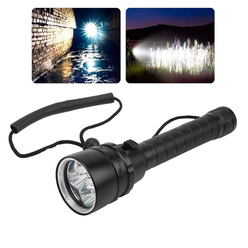 S5 Diving Flashlight with Anti Skid Rope Hard Anodized Treatment