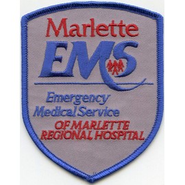 Embroidered Patch - Patches for Women Man - Marlette Michigan MI Regional Hospital Emergency Medical Service EMS fire