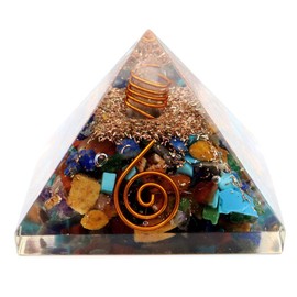 Various Natural Stone MIX Crystal, Single Crystal, Orgonite, Pyramid, Spiritual Goods, Width Approx. 2.2 inches (55 mm)