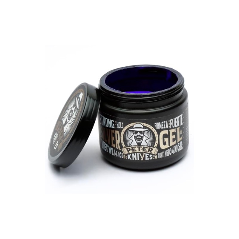 Cera Gel Silver Matizador de Canas para Peinar Cabello Barba