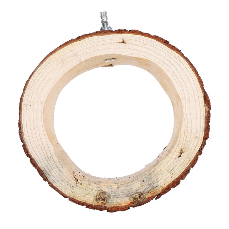 Bird Tree Hole Nest Small Pet Natural Wooden Toy Hideaway