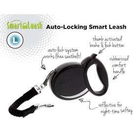 Pet Product Innovations Llc Smart Retractable Leash M – Blue, 14ft, Up to 40lbs / 18kg, with Safety