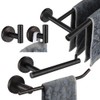 JQK Bathroom Hardware Set Oil Rubbed Bronze, 5-Piece Bath Accessories