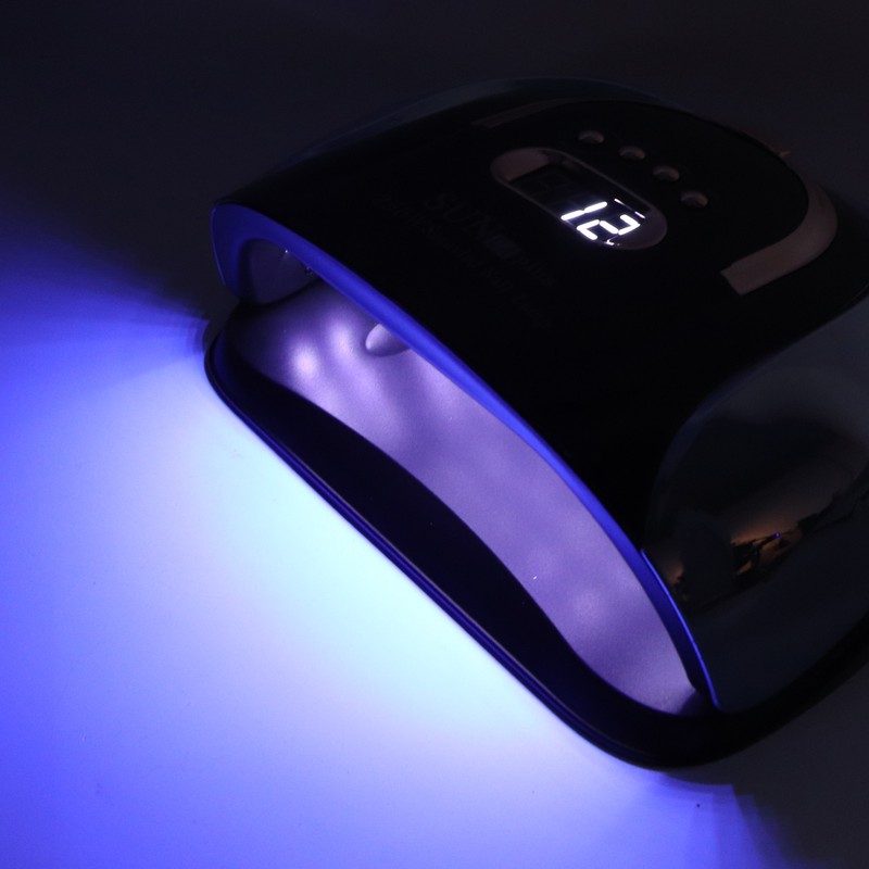 256W Nail Gel Curing Lamp 57pcs Light Chips Detachable Bottom