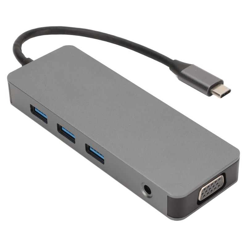USB C Hub USB C to 3USB 2xHDTV VGA USB