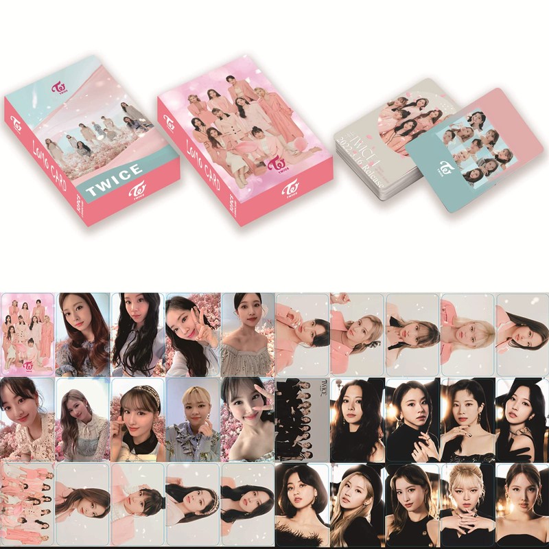 Twice Lomo Card Kpop Photo Cards Greeting Card with Postcard