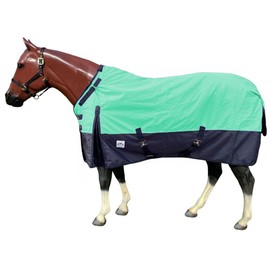 Rugged Ride 1200 Denier Waterproof Adjustable Neck Turnout Sheet - with Black Skirt