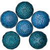 BCS Ceramic Pinch Bowls Set of 6, Small Bowls for
