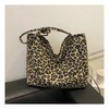 Bolsa Tote Estampado Leopardo Gran Capacidad Para Mujer Leopardo Café