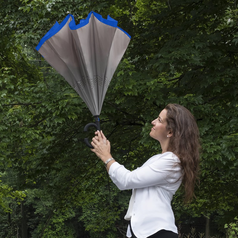 The ViceVersa 46 Inch Windproof Inverted Self Standing Upside Down