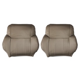 SecosAutoparts Driver & Passenger Side Top Lean Back Leather Seat Cover Oak Tan Compatible with Toyota 4Runner 1996 1997 1998 2000 2001