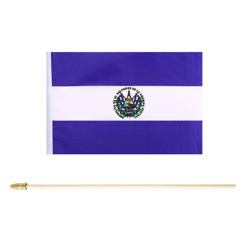 5 Pack El Salvador Small Mini Wood Hand Held Stick