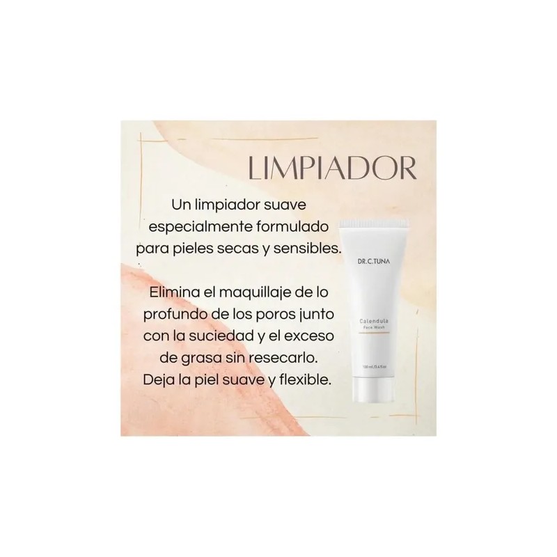 Limpiador Facial De Caléndula Farmasi Piel Seca Sensible
