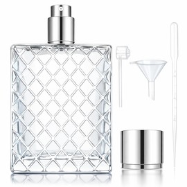 Coespewix 100ML 3.4oz Perfume Bottles Empty Vintage, Fine Mist PerfumeTravel Refillable, Glass Perfume Atomizer, Cologne Spray Bottle for Men and Women, Atomizer Sprayer for Perfume