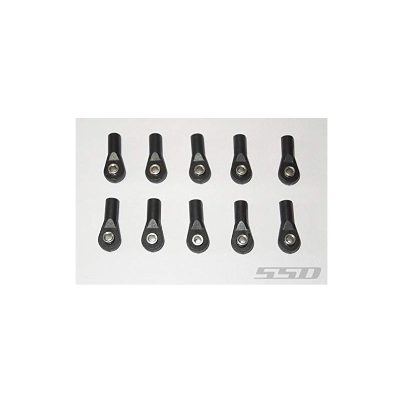 SSD M3 Long Plastic Rod Ends 10 Axial Width Steel