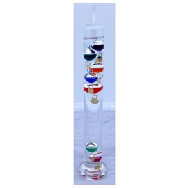 30cm tall Free standing galileo thermometer