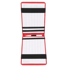 Golf Scorecard Holder PU Leather Scoring Book Golf Score Card Keeper for Outdoor Sports