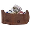 Greenburry 1798-25 Vintage Leather Mini Wallet, Handmade, brown, Vintage