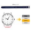 sourcing map Elastic Nylon Watch Band 20mm One-Piece French Watch