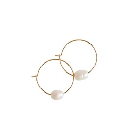 Lenny & Eva Intentions Natural Semi-Precious Gemstone Pearl Earrings Collections, Pearl
