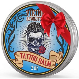 Viking Revolution Blsamo para el cuidado del tatuaje para antes, durante y despus del tatuaje, crema hidratante natural para el cuidado posterior del 