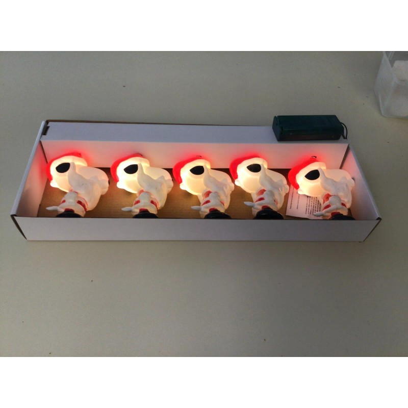 The Home Depot 4 In. 5-Light White Peanuts Led Battery