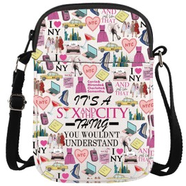 WCGXKO Romantic Comedies TV Series Fans Gift Comedy Drama Series Zipper Messenger Bag For Movie Lovers Sexy City Bag (CITY THING CR CA)