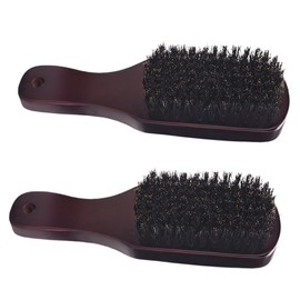VICASKY Versatile Grooming Tool 2pcs Boar Bristle Beard Brush for Men Hair Styling Brush