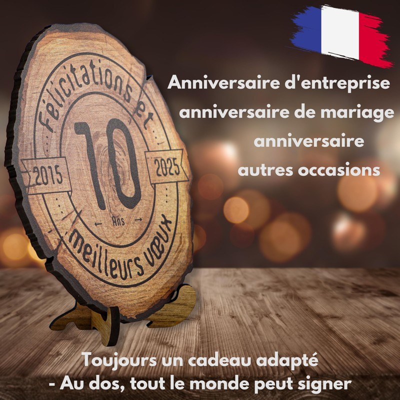 DARO Design - Wooden Disc - 10 Years - Size