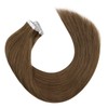 Moresoo Tape in Hair Extensions Human Hair Ginger Tape in