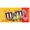 M&M'S Peanut Chocolate Candy Sharing Size 3.27-Ounce Pouch 24-Count Box