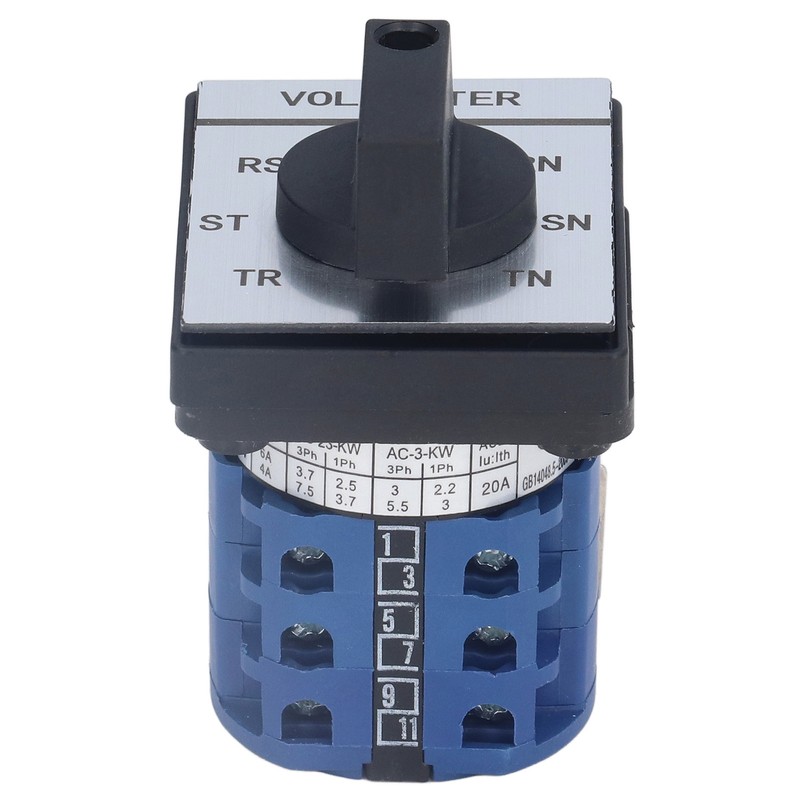 BERM Changeover Switch Rotary Knob Voltage Control 7 Position 3