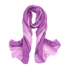 Sawekin Women's Summer Scarf / Stole, Colour Gradient Design, for Evening Dress, Festive / Wedding / Bridal Silk Scarf, Cotton Scarf for All Year Round -