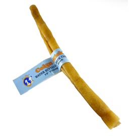 QT Dog Water Buffalo Collagen Stick 12" - All Natural Long Lasting Dog Chews, Single Ingredient, Protein-Packed, Gluten & Grain Free, Odor-Free Dental Chews, Ideal for All Breed Sizes - Banded