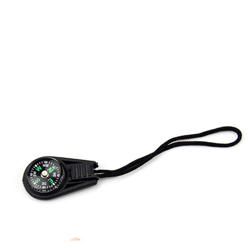 KOMBIUDA 8PCS Mini Compass Keychain with Lanyard Portable Outdoor Pendant