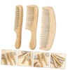 TOVINANNA 3pcs Portable Bamboo Massage Comb Bamboo Hair Combs Fine
