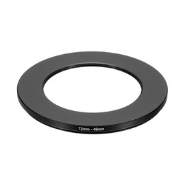 PATIKIL Step Down Ring Adapter 72mm to 49mm, Filter Step-down Rings Camera Lens Filters Metal Ring Digital for ND IR DSLR Lenses, Black