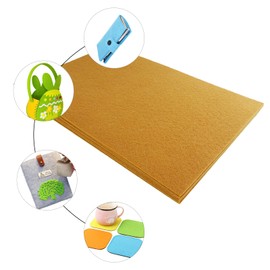 Jtnohx Stiff Felt, 2mm Thick Felt Sheets for Crafts, 20x30cm Hard Felt Fabric Squares for DIY Projects (Brown)