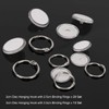 30PCS Self Adhesive Ceiling Hook Hanging Hook with Binding Rings,