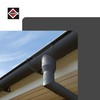 INEFA Rain Pipe Elbow 45 Degrees for Downpipe, PVC DN