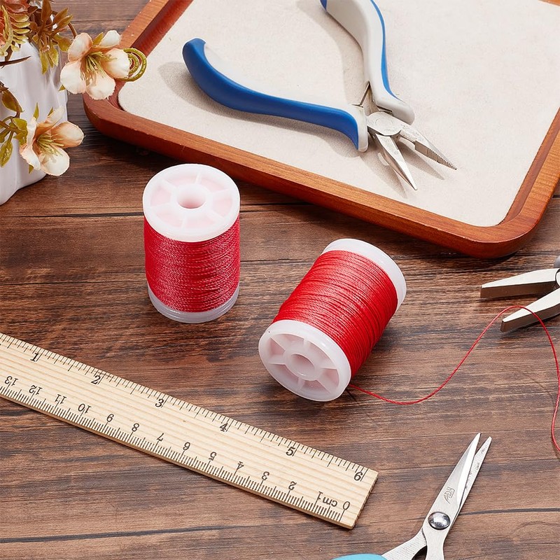 NBEADS 220M Archery Bow String Serving Thread, 0.4mm Plastic Bowstring