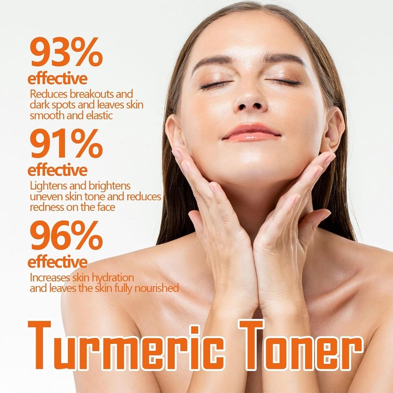 Tónico Facial de Cúrcuma Natural 2Pcs 100ml Suero Aclarante y